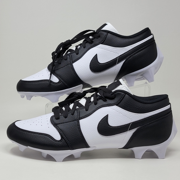 Nike Air Jordan 1 Low TD Panda Black White Football Cleats FJ6245-100 MenS SZ 14 - Picture 3 of 11